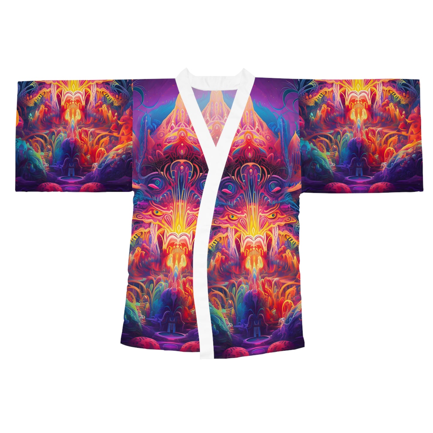 Long Sleeve Kimono Robe (AOP) - Realm Explorers 1
