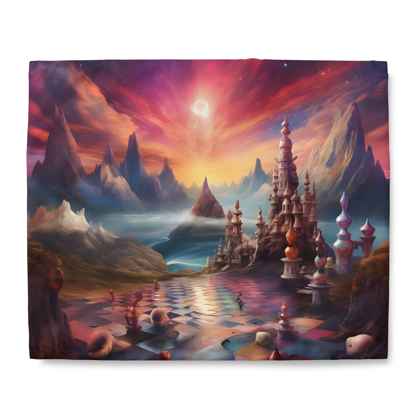 Duvet Cover - Sky Chess 2