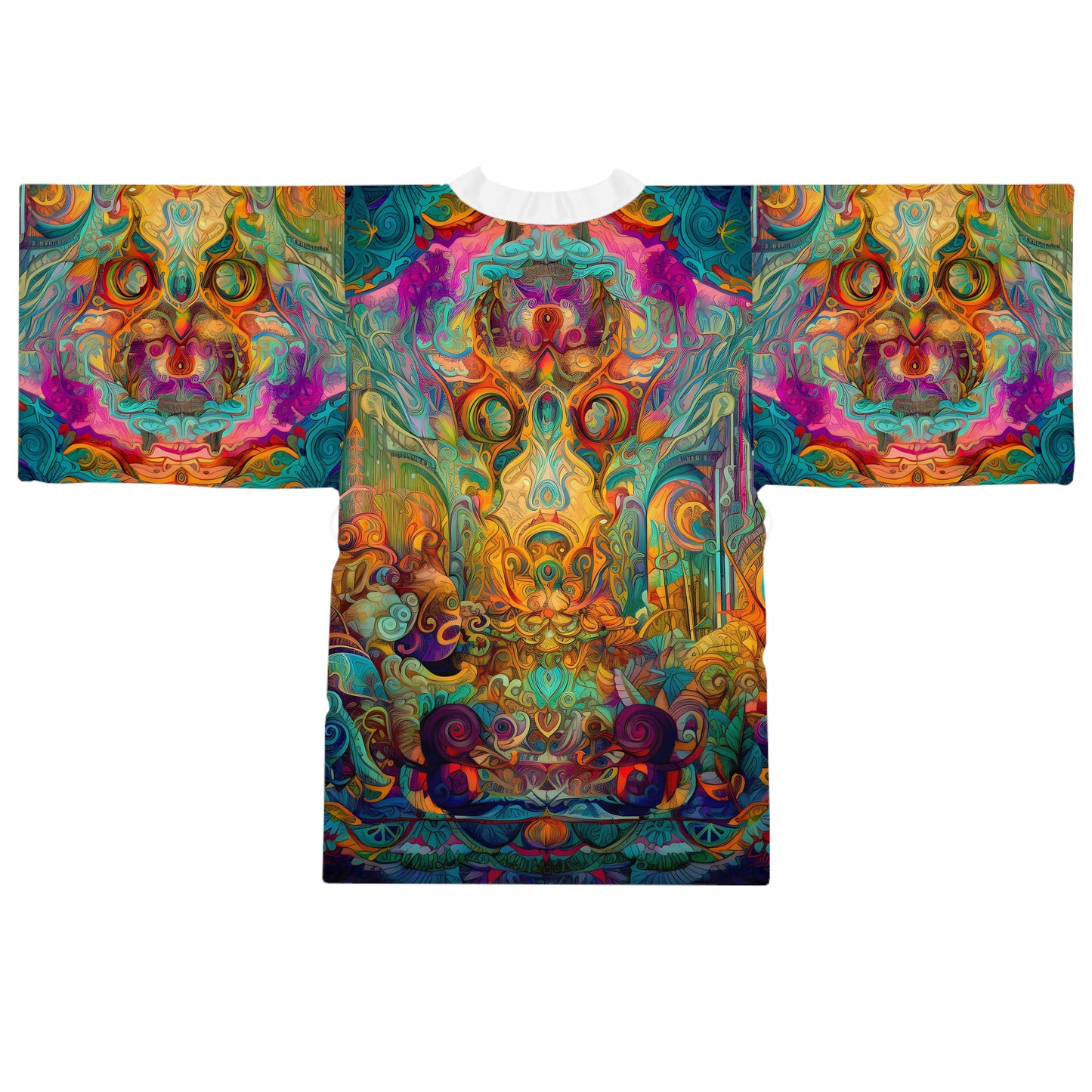 Long Sleeve Kimono Robe (AOP) - Dreamweavers Tapestry 2