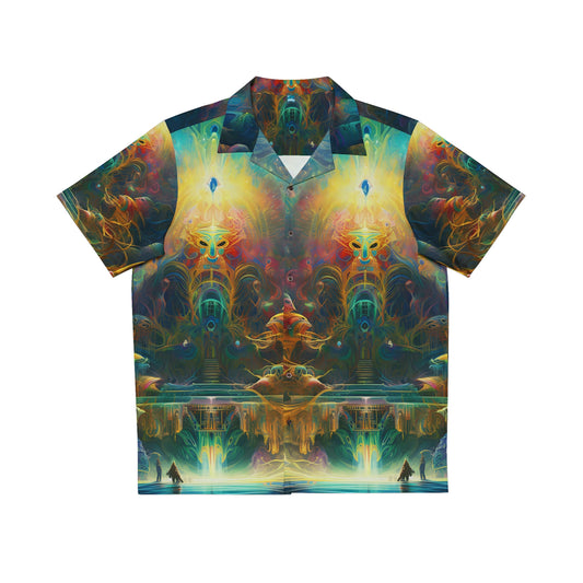 Men's Hawaiian Shirt (AOP) - Shaman Drum 1