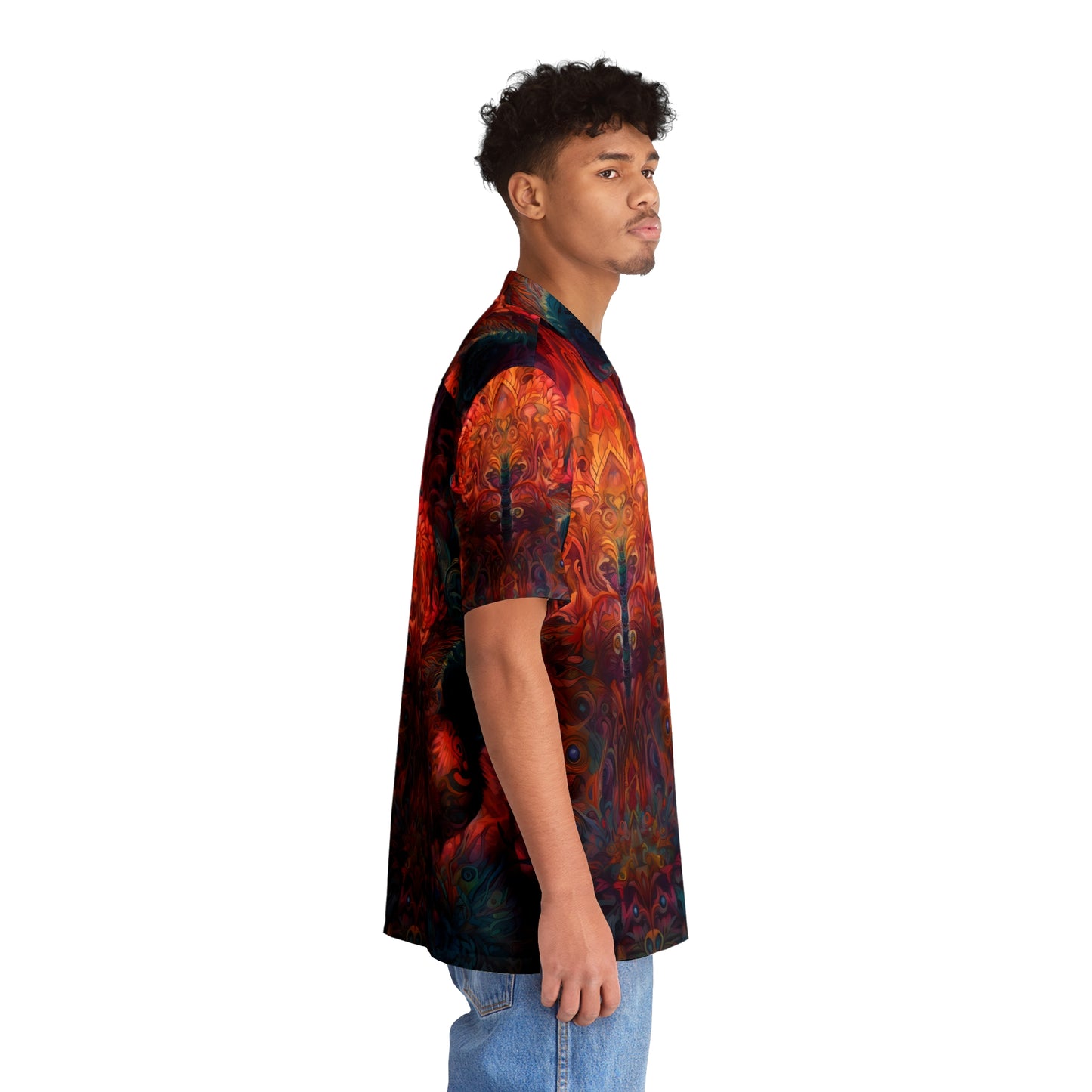 Men's Hawaiian Shirt (AOP) - Psychedelic Dreamtime 4