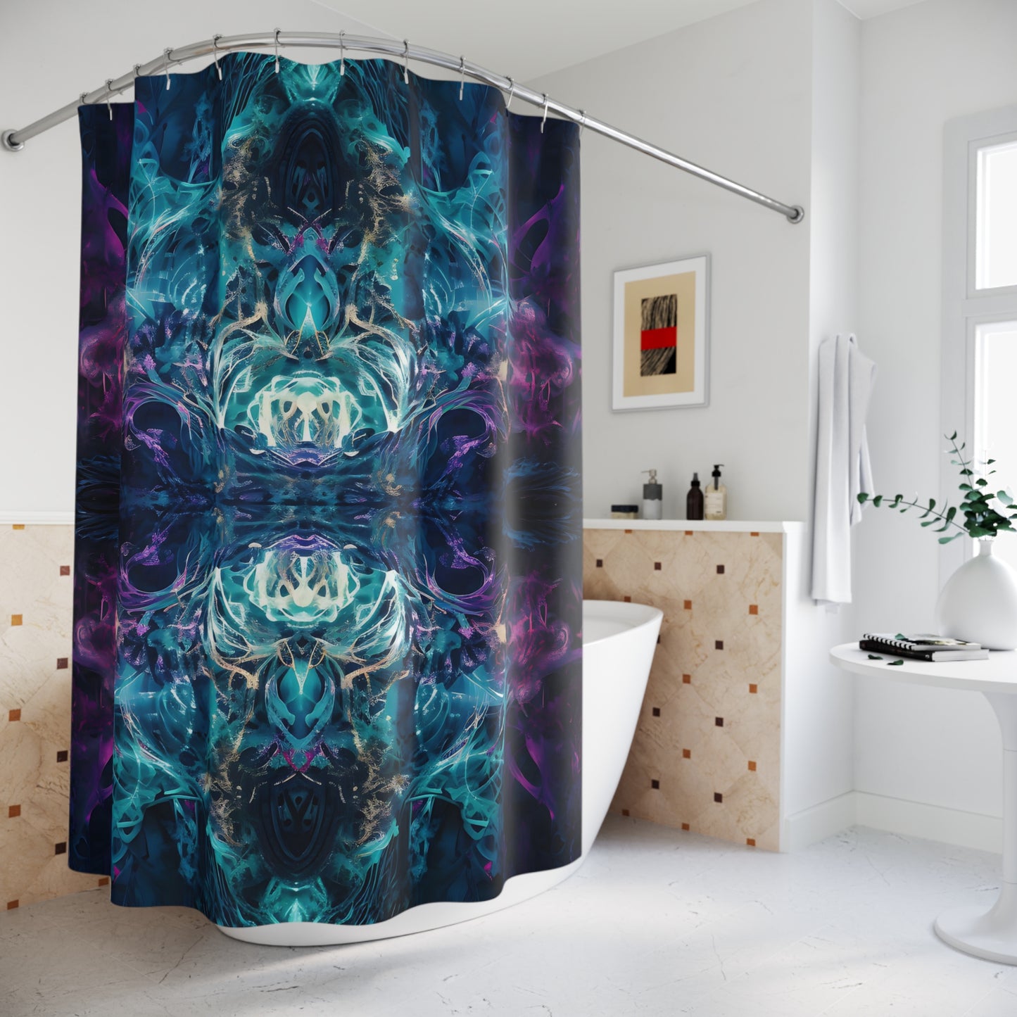 Polyester Shower Curtain - Mystical Reflections 4