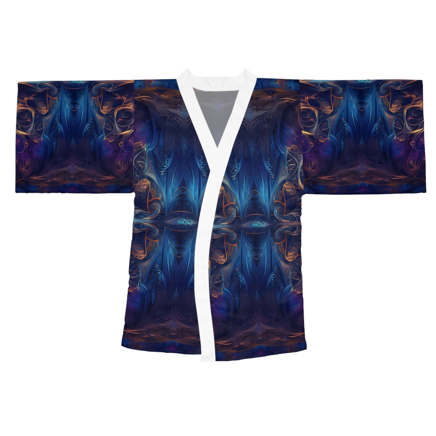 Long Sleeve Kimono Robe (AOP) - Mystical Reflections 3