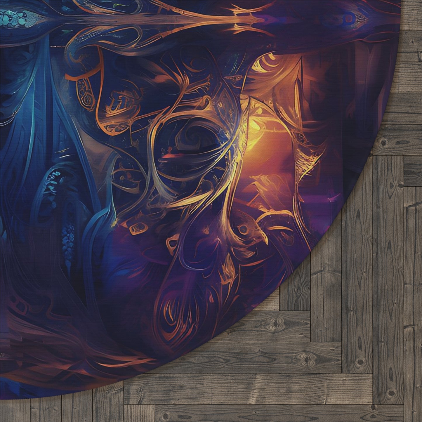 Round Rug - Mystical Reflections 3