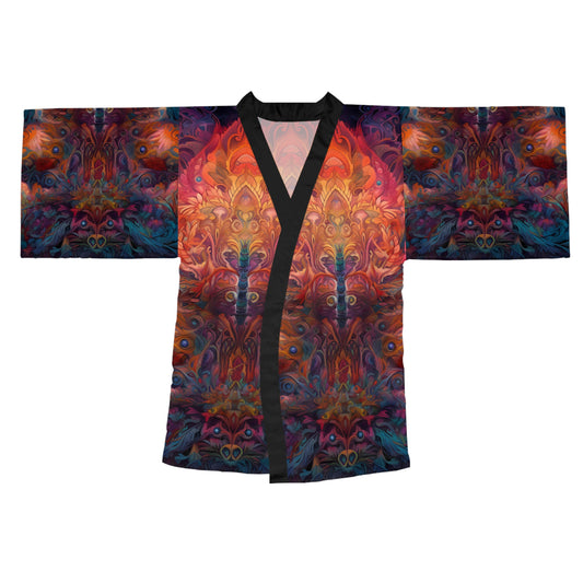 Long Sleeve Kimono Robe (AOP) - Psychedelic Dreamtime 4