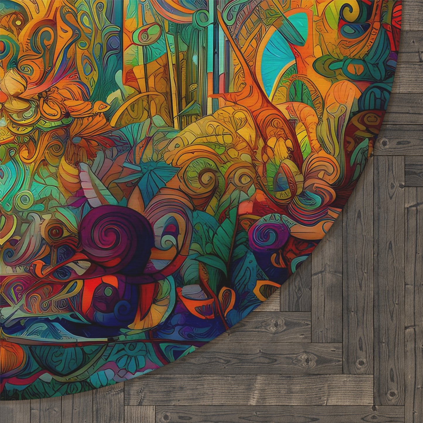 Round Rug - Dreamweavers Tapestry 2