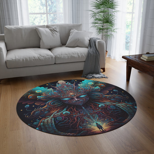 Round Rug - Psychedelic Fairy