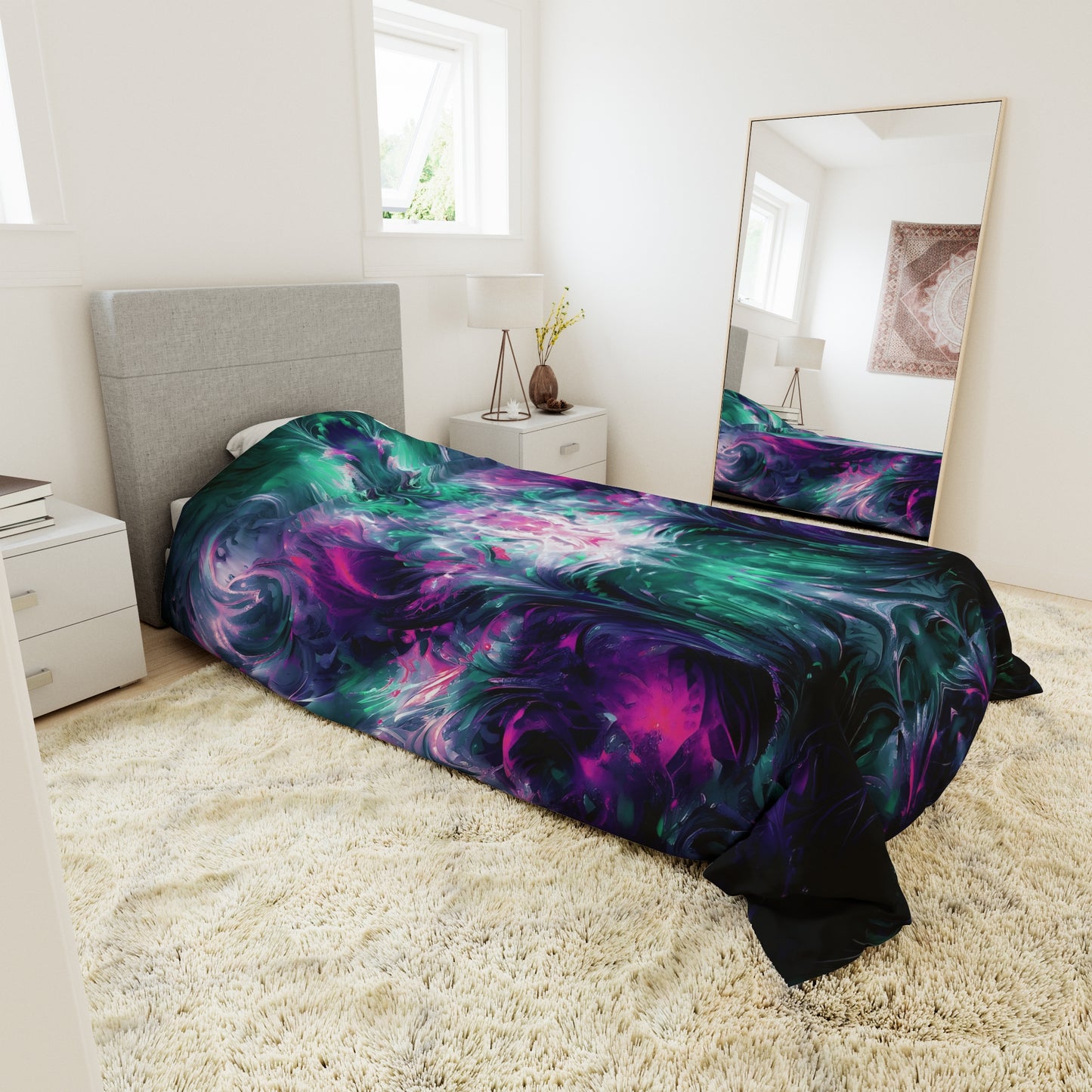 Copy of Duvet Cover - Mind Labyrinth Green