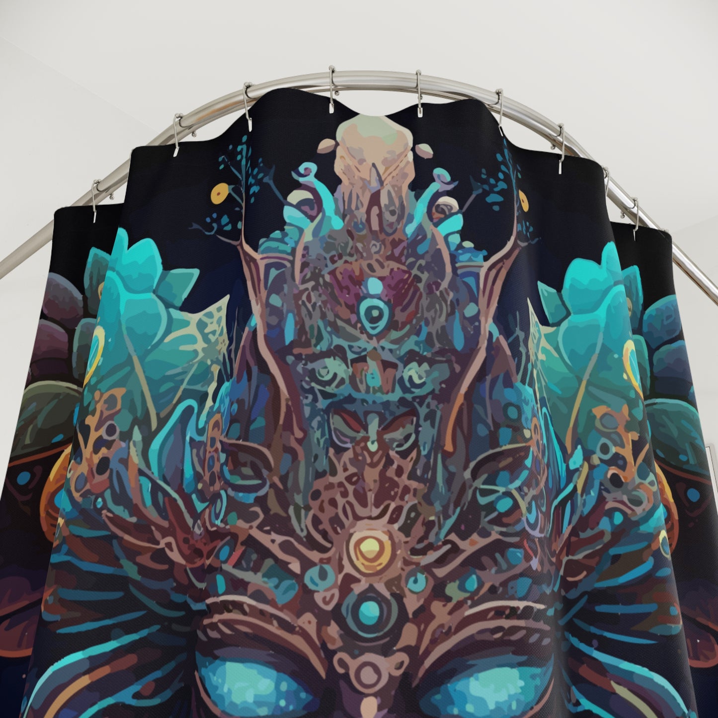 Polyester Shower Curtain - Psychedelic Fairy