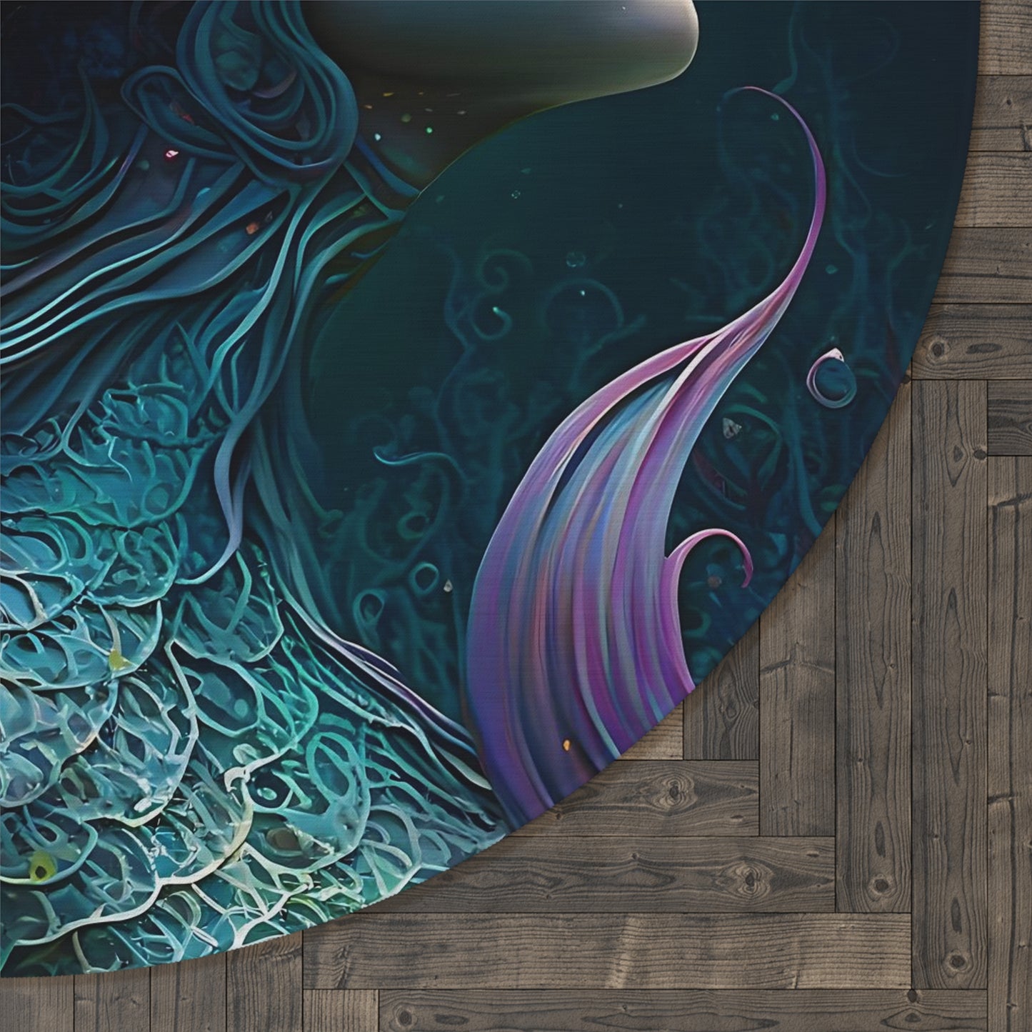 Round Rug - Mermaid 1