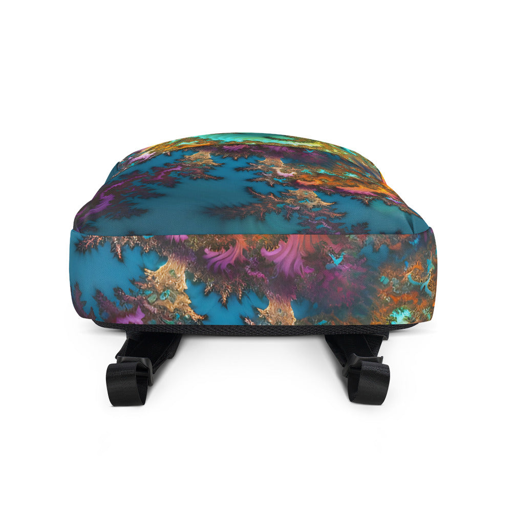 Backpack - Fractals Turquoise