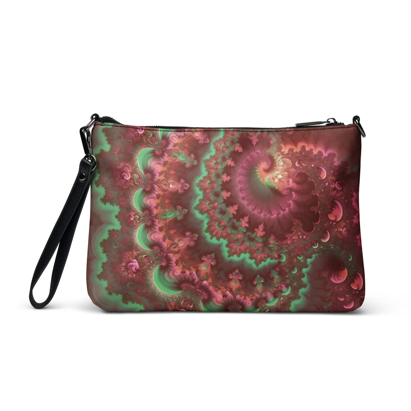 Crossbody bag - Mandelbrot Fractal Pink