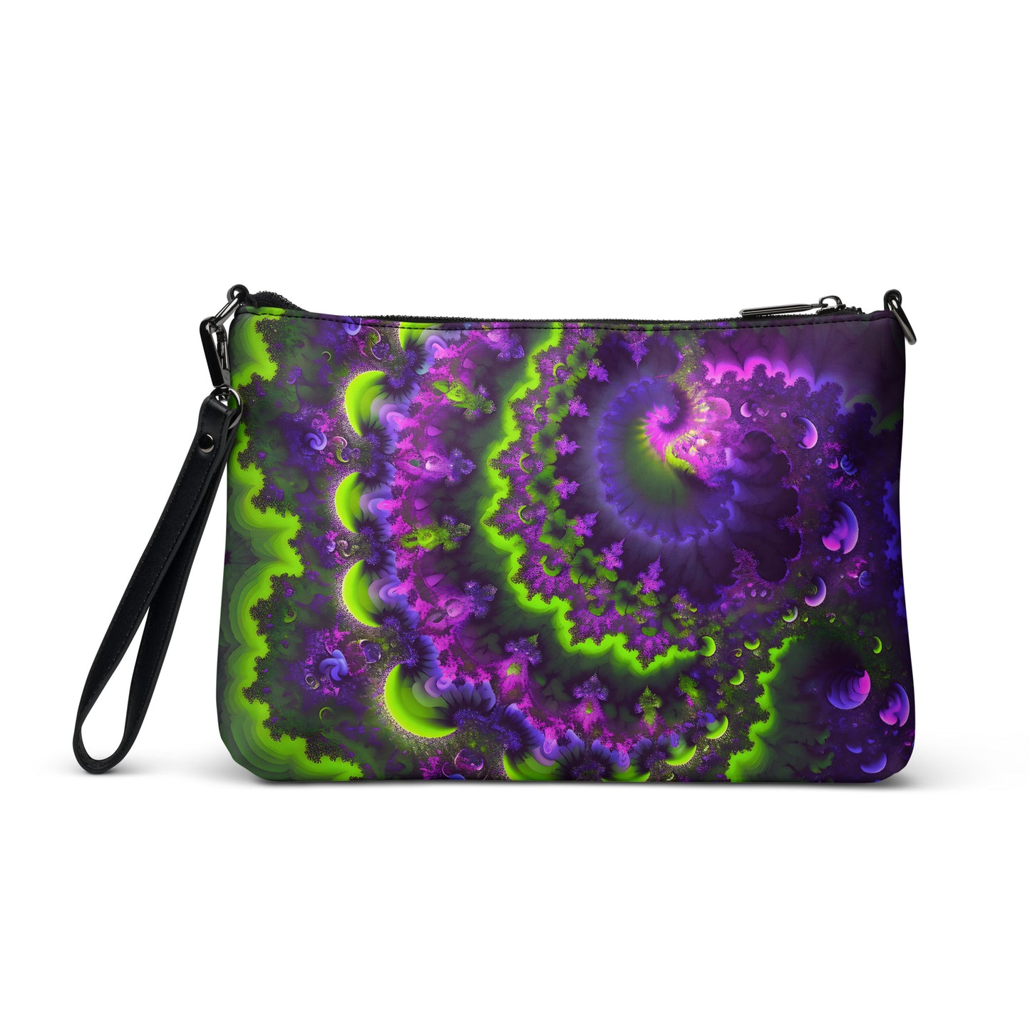 Crossbody bag - Mandelbrot Fractal Purple