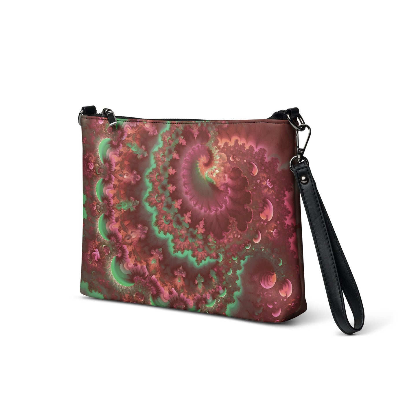 Crossbody bag - Mandelbrot Fractal Pink