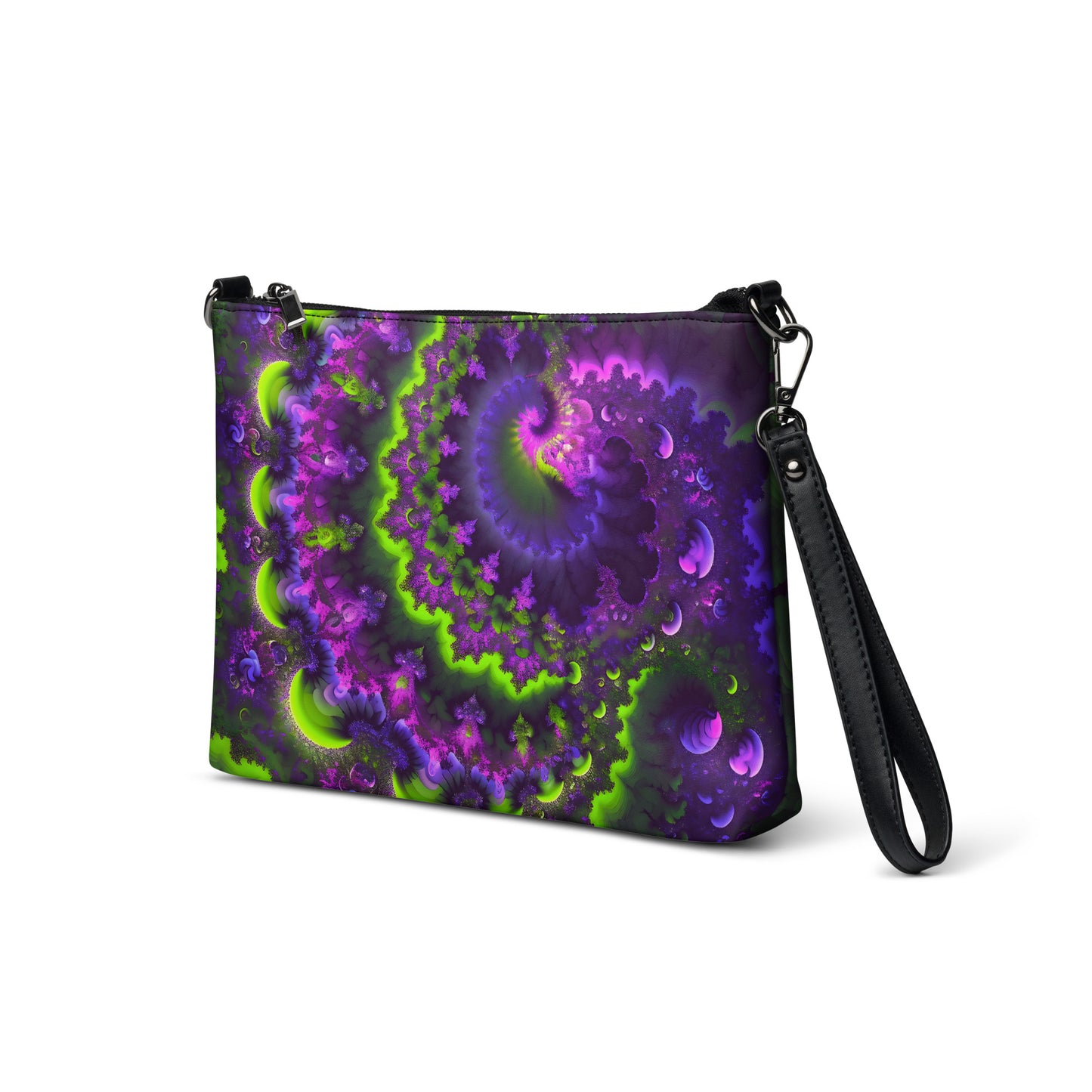 Crossbody bag - Mandelbrot Fractal Purple