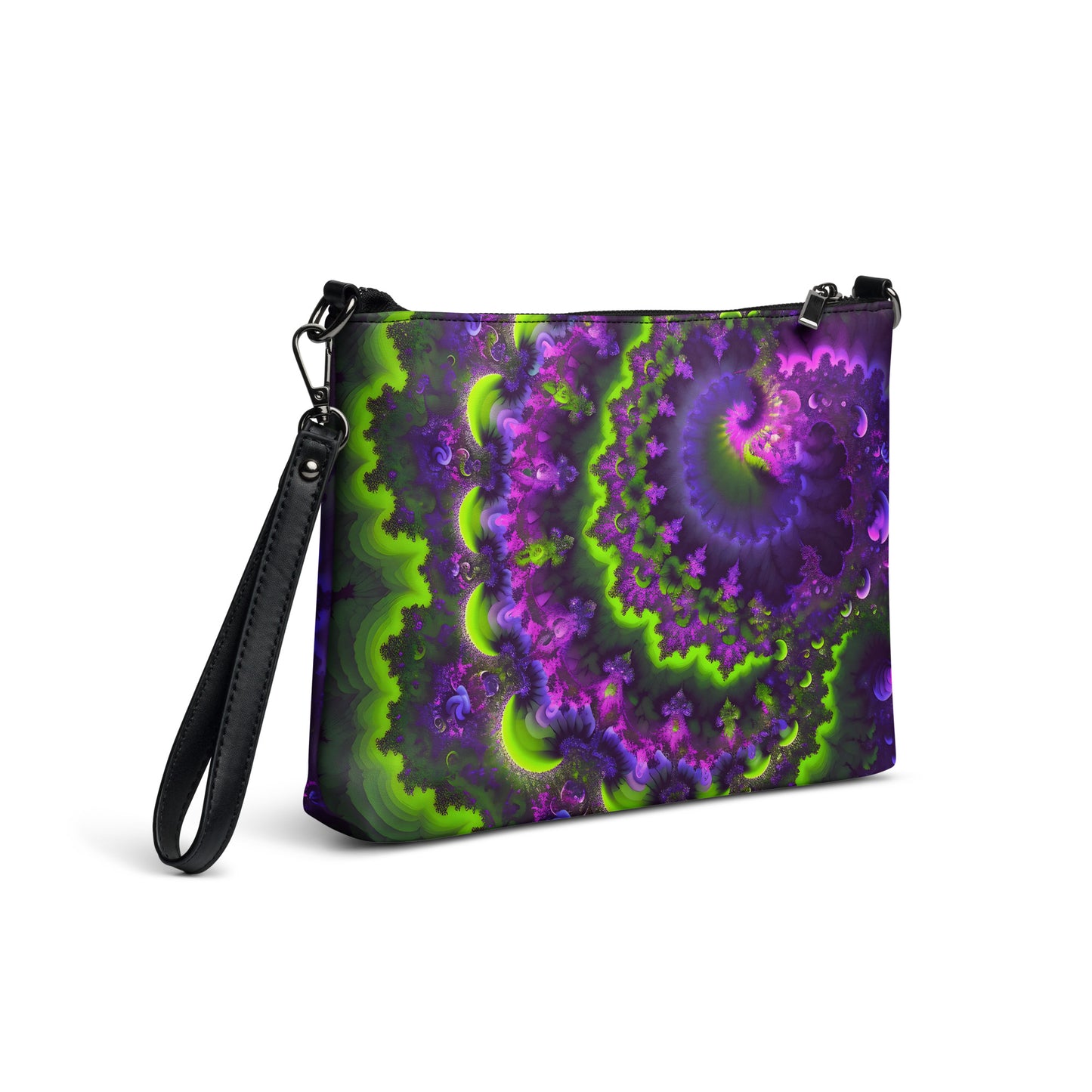 Crossbody bag - Mandelbrot Fractal Purple