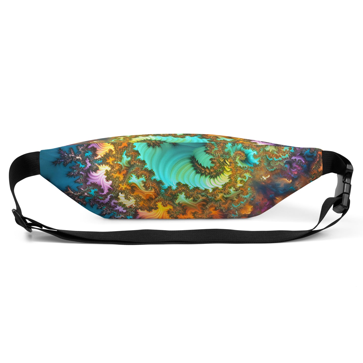 Waist Bag - Fractals Turquoise