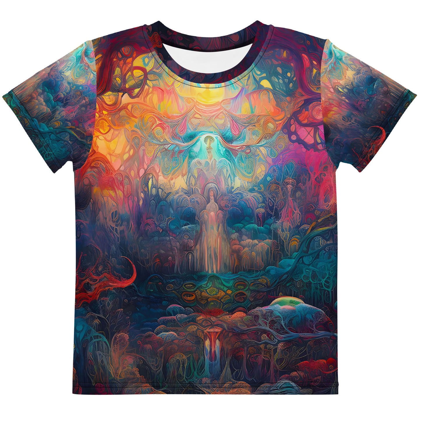 Kids crew neck t-shirt - Dreamweavers Tapestry 1