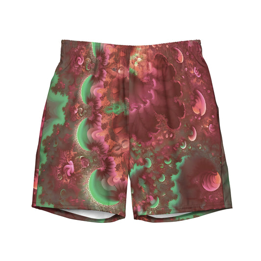 Men's swim trunks - Mandelbrot Fractal Pink