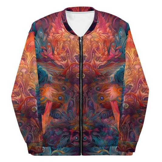 Unisex Bomber Jacket - Psychedelic Dreamtime 4