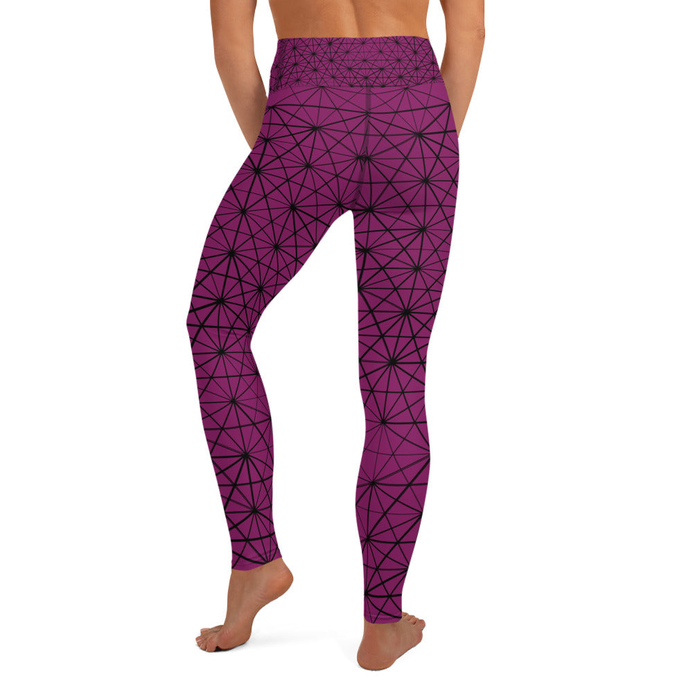 Yoga Leggings - Zahra (Cerise)