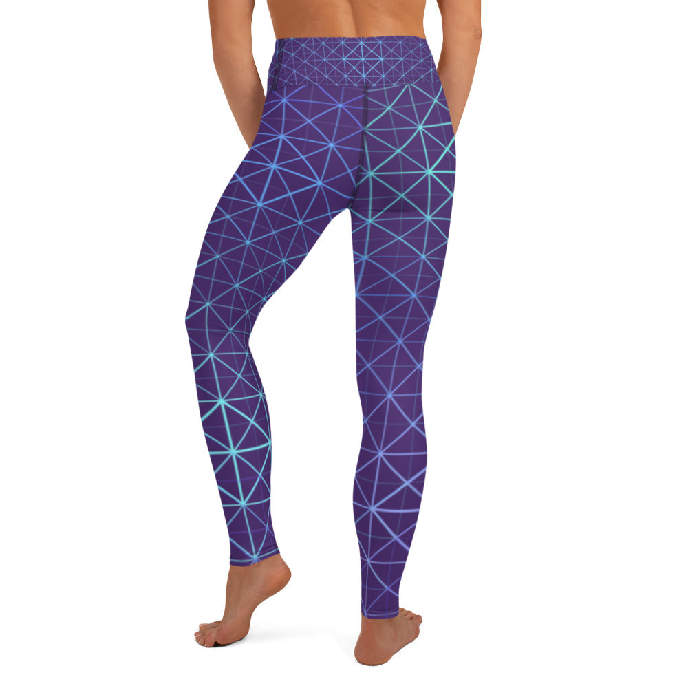 Yoga Leggings - Hyperverse (Purple)