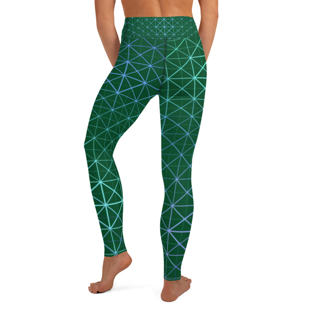 Yoga Leggings - Hyperverse (Green)