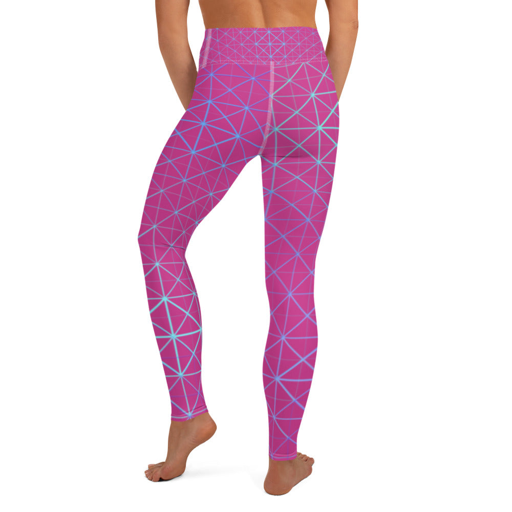 Yoga Leggings - Hyperverse (Pink)