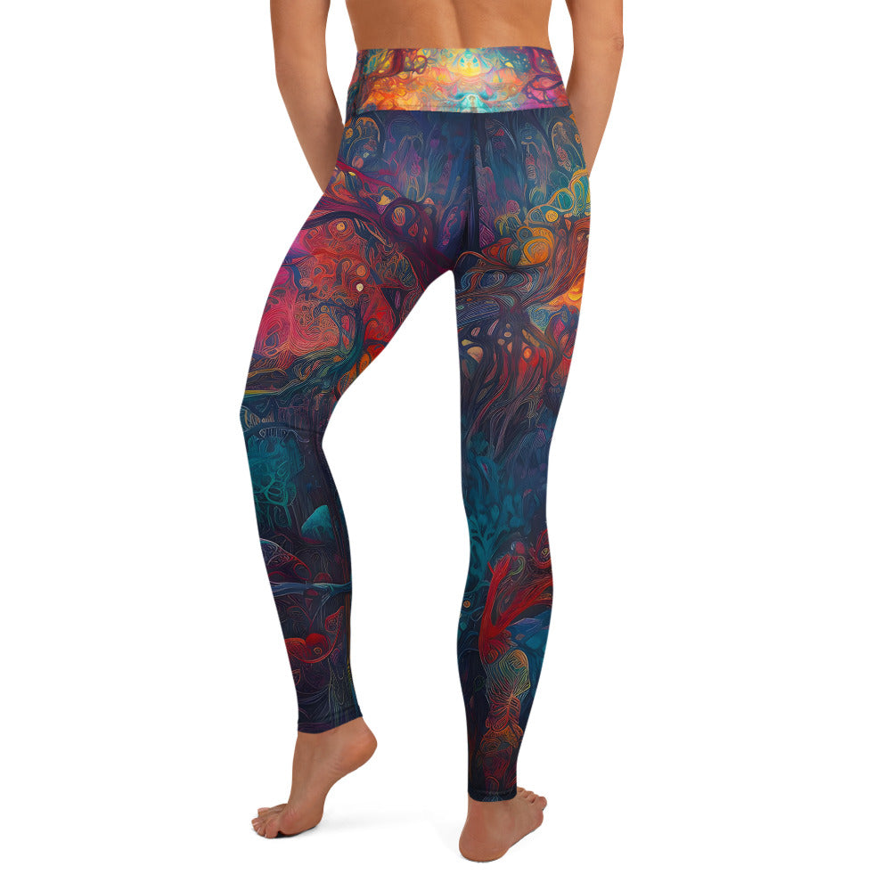 Yoga Leggings - Dreamweavers Tapestry 1