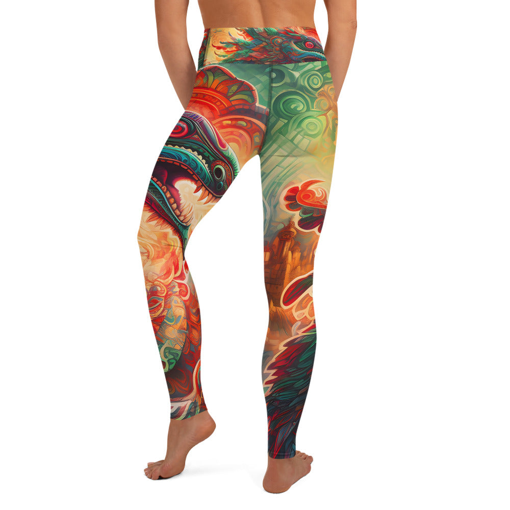 Yoga Leggings - Quetzalcoatl 2