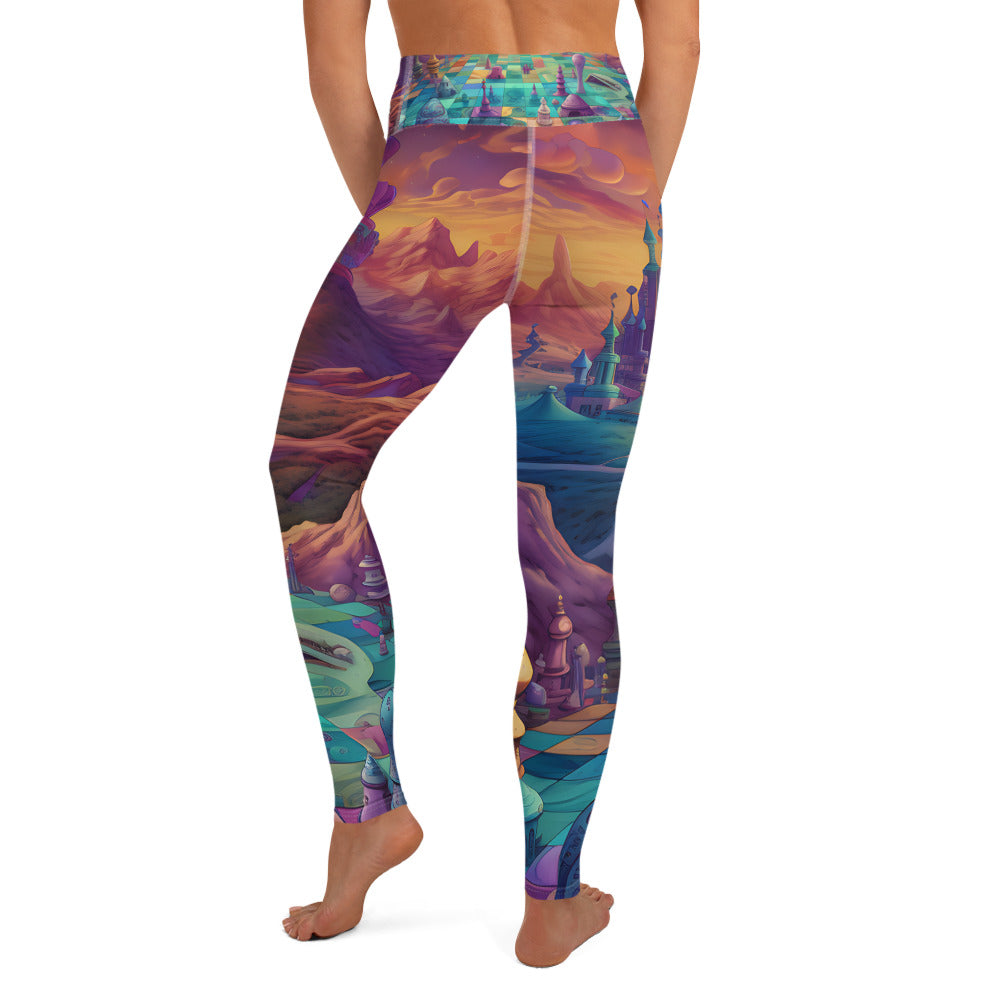 Yoga Leggings - Psychedelic Chess