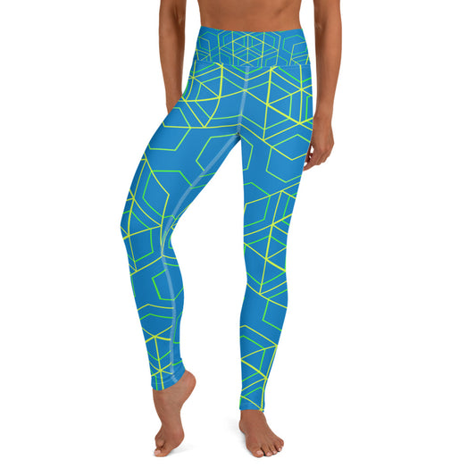 Yoga Leggings - Beeswax (Blue)