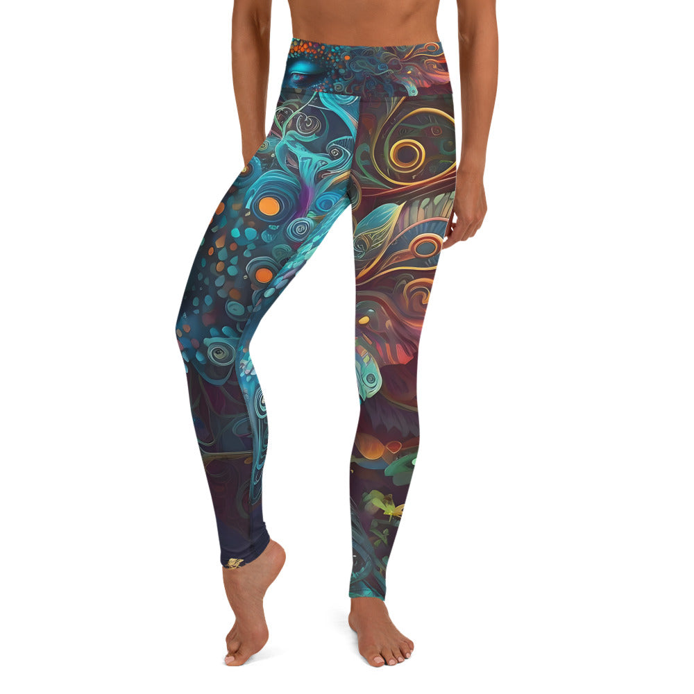 Yoga Leggings - Psychedelic Fairy