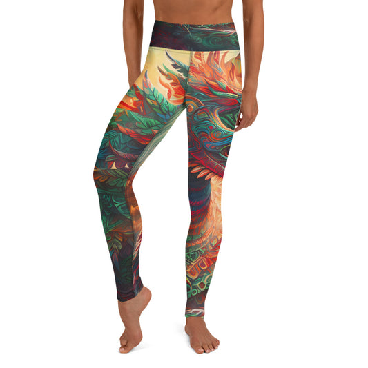 Yoga Leggings - Quetzalcoatl 2