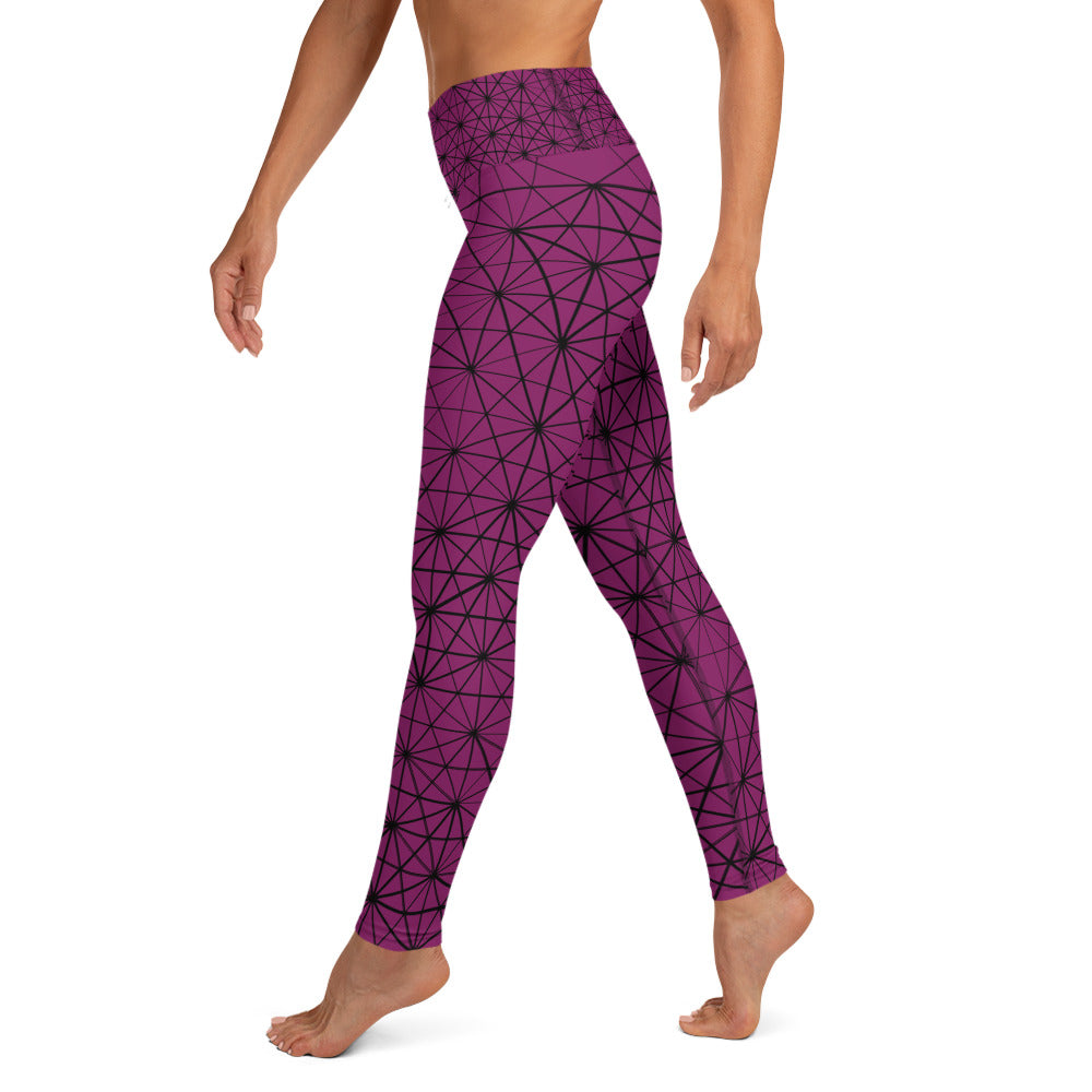 Yoga Leggings - Zahra (Cerise)