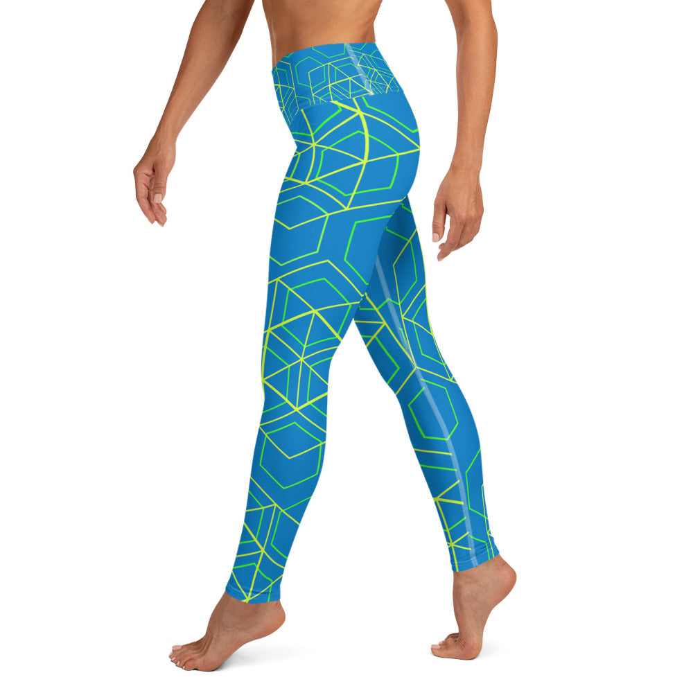 Yoga Leggings - Beeswax (Blue)