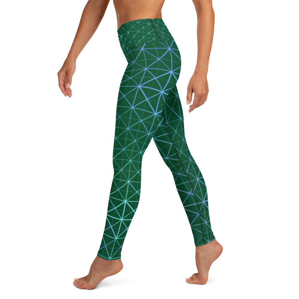 Yoga Leggings - Hyperverse (Green)