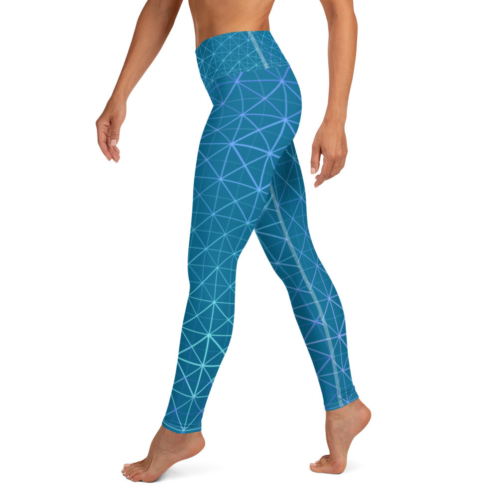 Yoga Leggings - Hyperverse (Blue)