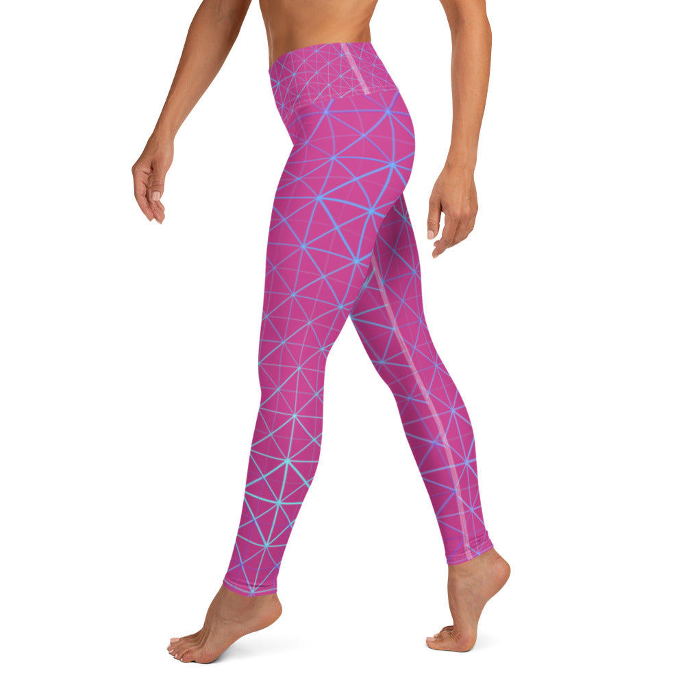Yoga Leggings - Hyperverse (Pink)