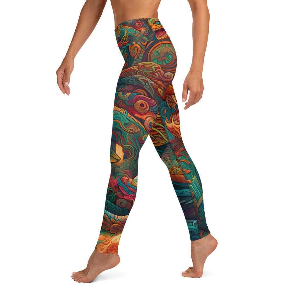 Yoga Leggings - Quetzalcoatl 1