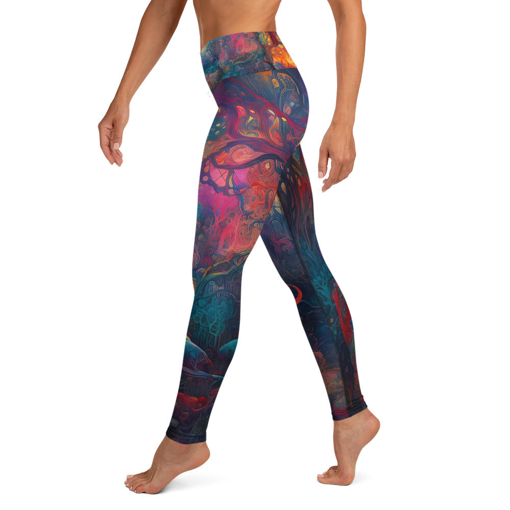 Yoga Leggings - Dreamweavers Tapestry 1