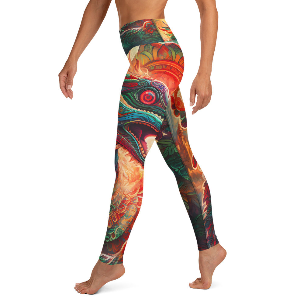Yoga Leggings - Quetzalcoatl 2