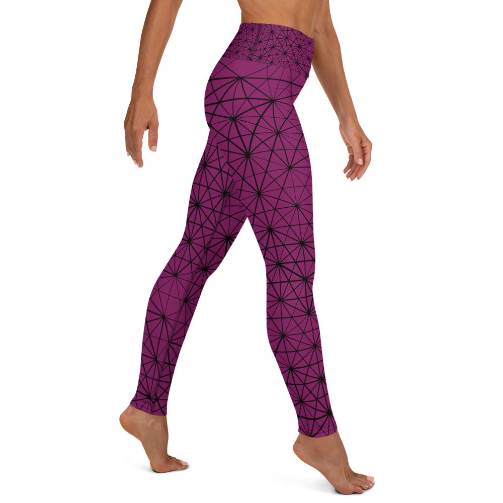 Yoga Leggings - Zahra (Cerise)