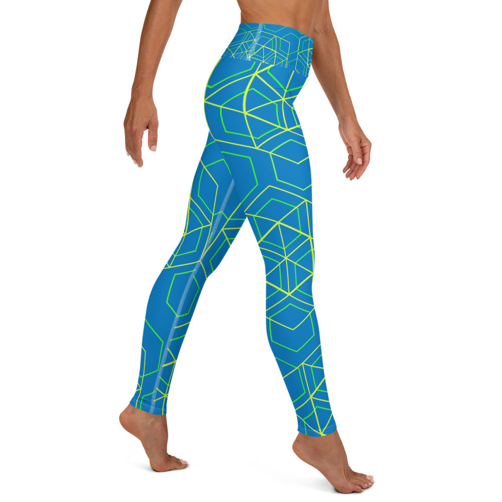 Yoga Leggings - Beeswax (Blue)