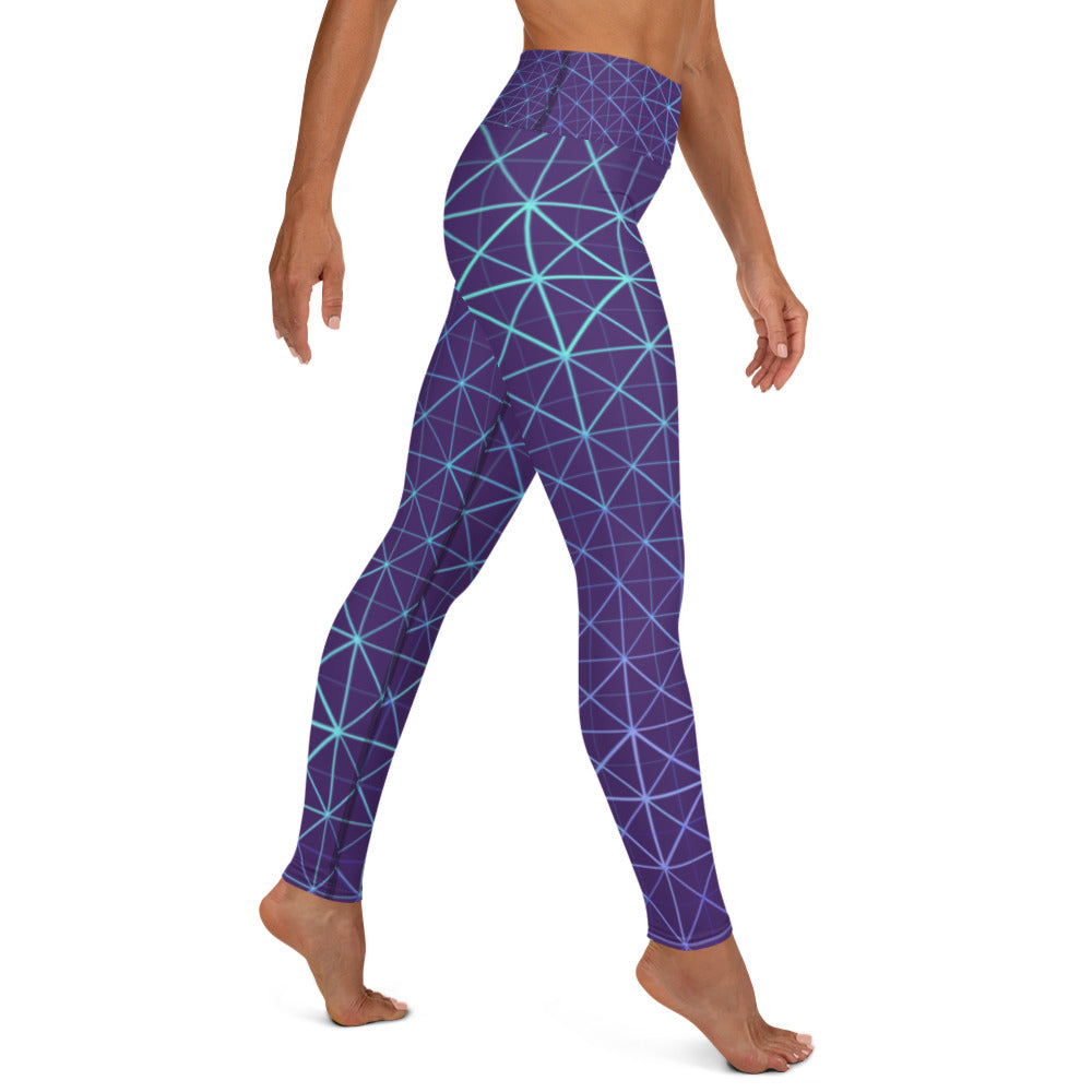 Yoga Leggings - Hyperverse (Purple)