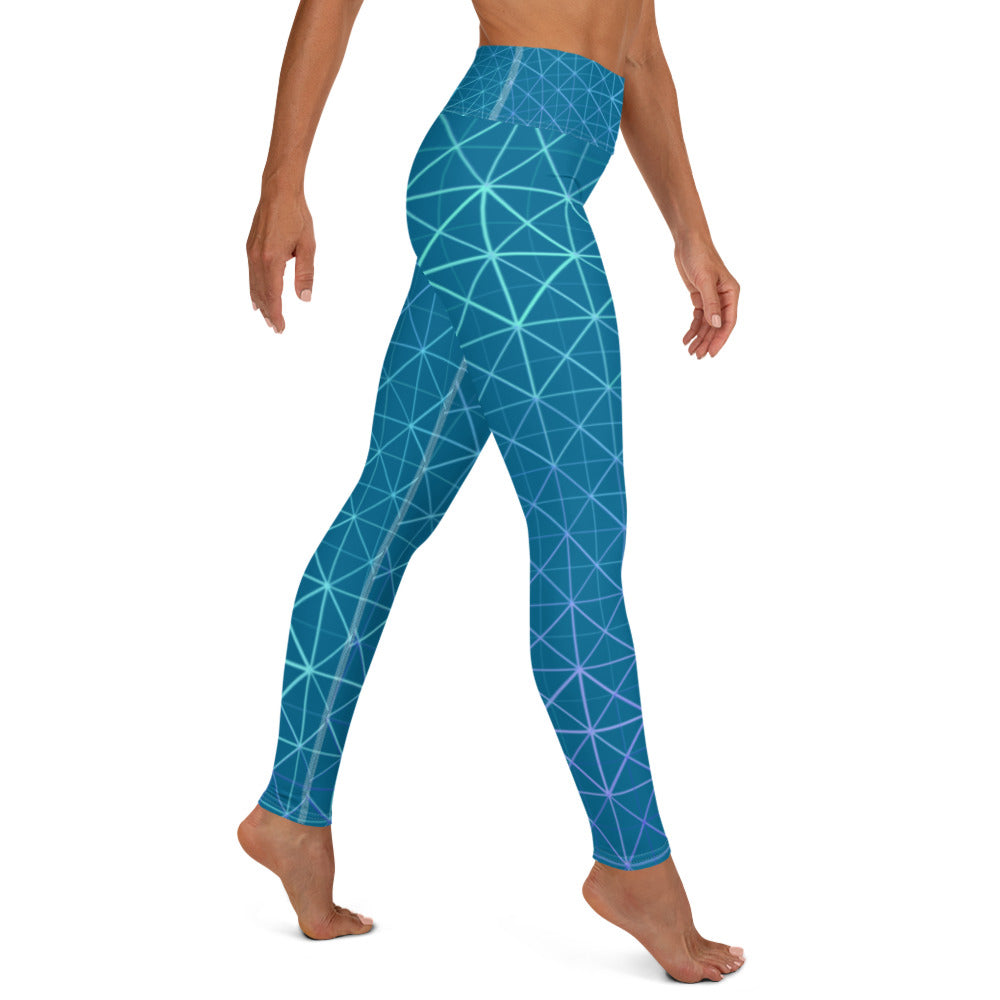 Yoga Leggings - Hyperverse (Blue)
