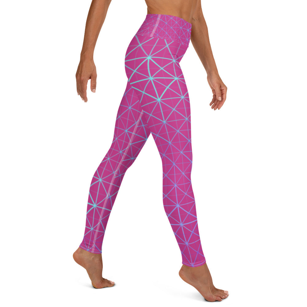 Yoga Leggings - Hyperverse (Pink)