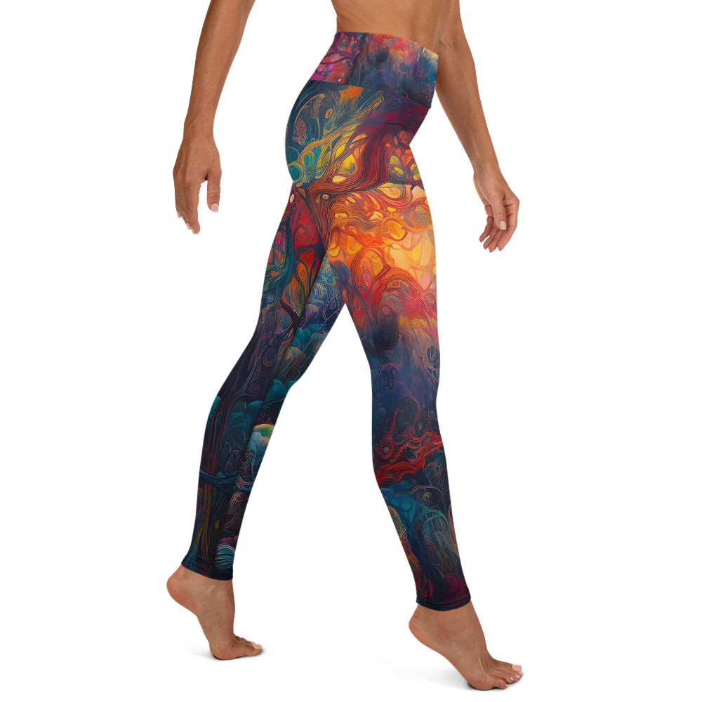 Yoga Leggings - Dreamweavers Tapestry 1