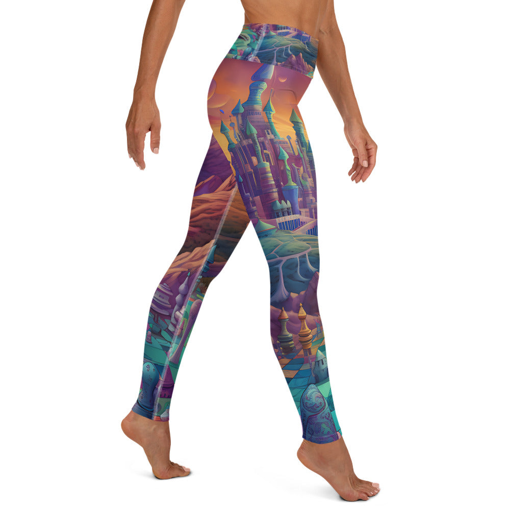 Yoga Leggings - Psychedelic Chess