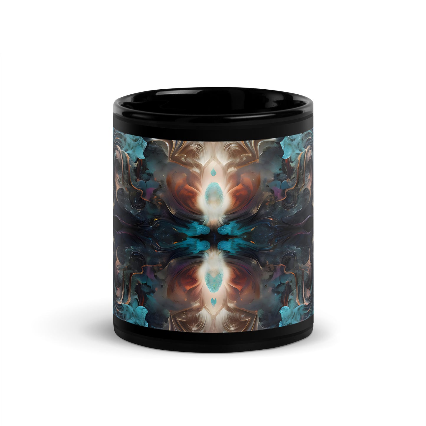 Black Glossy Mug - Mystical Reflections 1